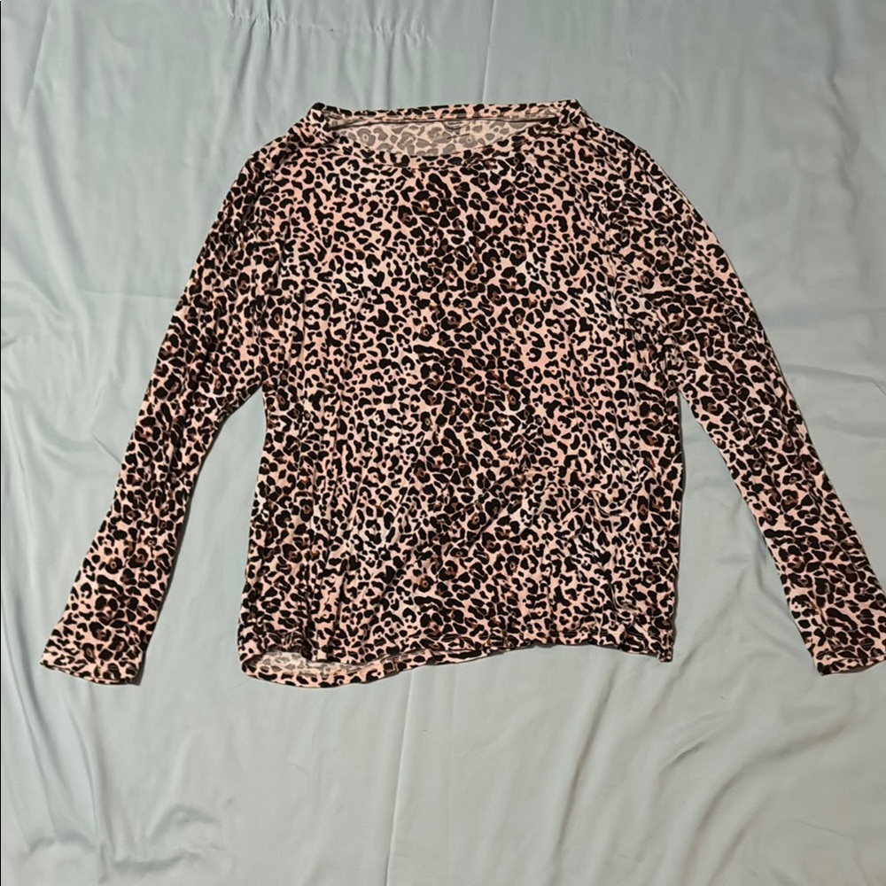 Maurices Brown and Black Boxy Long Sleeve Tunic